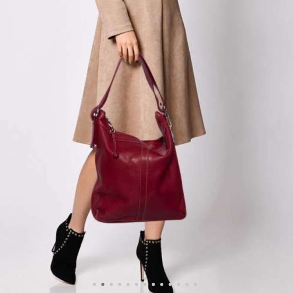 COACH Legacy soho hobo shoulder bag in red color
